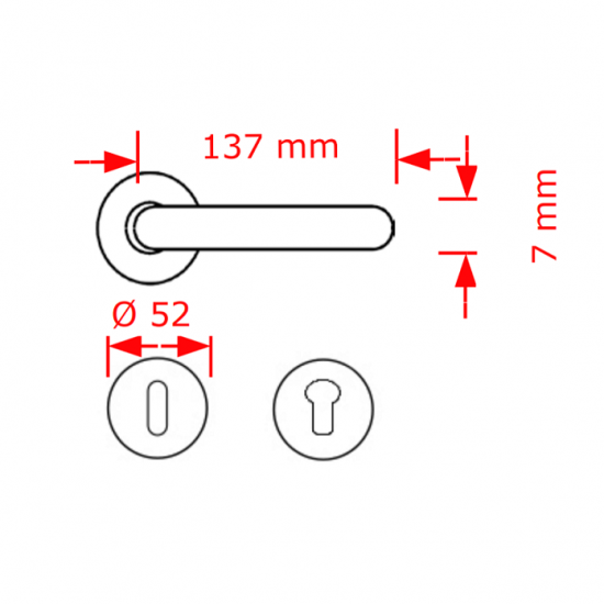 VIOBRASS 84204 Ροζέτα Φ52