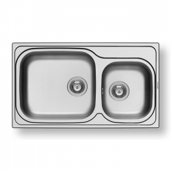 PYRAMIS Ανοξείδωτος Νεροχύτης AMALTIA PLUS (86x50) 2B Γυαλισμένο