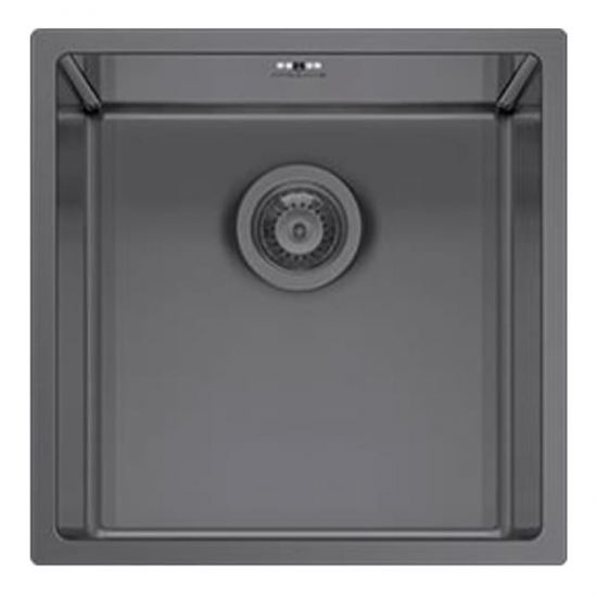 PYRAMIS Ανοξείδωτος Νεροχύτης Astris Colora (40x40) 1B Gun Metal