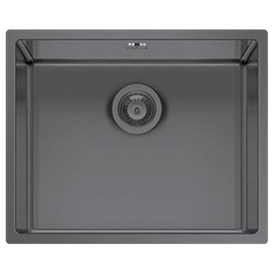 PYRAMIS Ανοξείδωτος Νεροχύτης Astris Colora (50x40) 1B Gun Metal