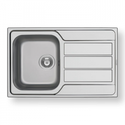 PYRAMIS Ανοξείδωτος Νεροχύτης ATHENA (79x50) 1B 1D Σατινέ