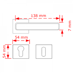 VIOBRASS AVA Ροζέτα 138x54x54mm