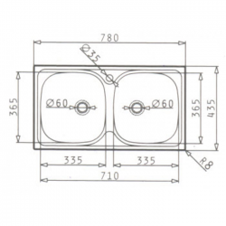 MAIDTEC Ανοξείδωτος Νεροχύτης BRADFORD (78X43,5) 2B Σατινέ MAIDTEC Ανοξείδωτος Νεροχύτης BRADFORD (78X43,5) 2B Σατινέ