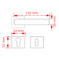 VIOBRASS CARLI Ροζέτα 132x52x52mm