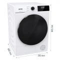 GORENJE Ελεύθερο στεγνωτήριο ρούχων με αντλία θερμότητας 9 kg 20012844 DHNA93 GORENJE Ελεύθερο στεγνωτήριο ρούχων με αντλία θερμότητας 9 kg 20012844 DHNA93