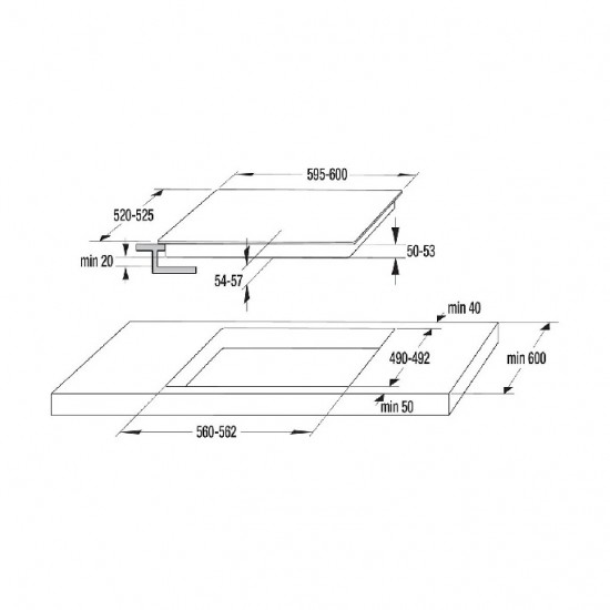 GORENJE Εστία 730604 Κεραμική ECT641BX