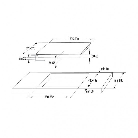 GORENJE Εστία 730355 Κεραμική ECT643BX