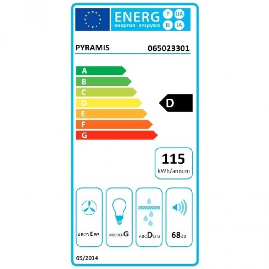 PYRAMIS Απορροφητήρας Fiero Λευκός 60cm