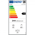 PYRAMIS Ελεύθερο Δίπορτο Ψυγείο FSP 178 Inox