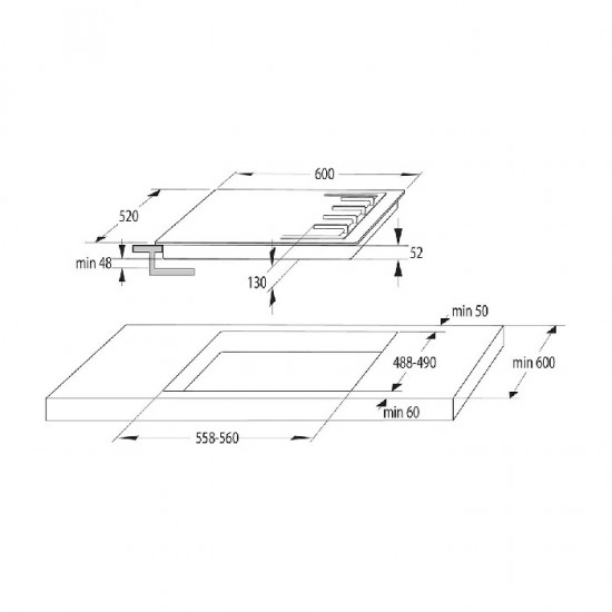 GORENJE Εστία Γκαζιού 737654 Inox G642ABX