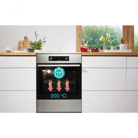 GORENJE Κουζίνα ΓΚΑΖΙΟΥ 3+1 740624 INOX GK6B41XD