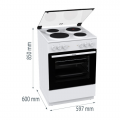 GORENJE Κουζίνα 741017 ΛΕΥΚΗ GE6A40WB