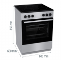 GORENJE Κουζίνα 740615 ΓΚΡΙ GEC6A41SC