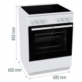 GORENJE Κουζίνα 740616 ΛΕΥΚΗ GEC6A41WC