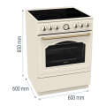 GORENJE Κουζίνα 740764 CLASSICO ΜΠΕΖ GECS6B70CLI