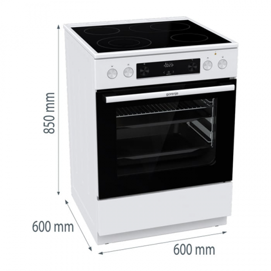 GORENJE Κουζίνα 740963 ΛΕΥΚΗ GECS6C70WPA