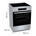 GORENJE Κουζίνα 741273 INOX GEIT6C60XPG