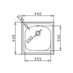 MAIDTEC Ανοξείδωτος Νεροχύτης INSET (44X44) 1B Σατινέ MAIDTEC Ανοξείδωτος Νεροχύτης INSET (44X44) 1B Σατινέ