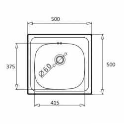 MAIDTEC Ανοξείδωτος Νεροχύτης INSET (50X50) 1B Σατινέ MAIDTEC Ανοξείδωτος Νεροχύτης INSET (50X50) 1B Σατινέ