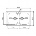 MAIDTEC Ανοξείδωτος Νεροχύτης INSET (86X50) 2B Σατινέ