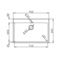 MAIDTEC Ανοξείδωτος Νεροχύτης INSET LEDGE (76X50,5) 1B Γυαλισμένο