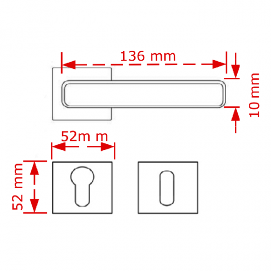 VIOBRASS LENA Ροζέτα 136x52x52mm