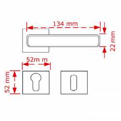 VIOBRASS LETA Ροζέτα 134x52x52mm