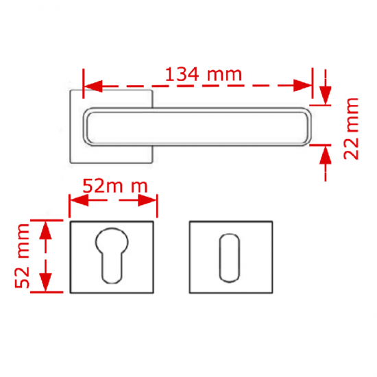 VIOBRASS LETA Ροζέτα 134x52x52mm