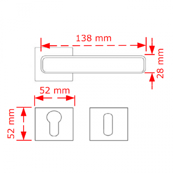 VIOBRASS LIVA Ροζέτα 138x52x52mm