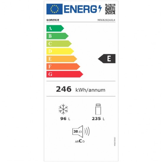 GORENJE Ψυγειοκαταψύκτης 736286 NRK6202AXL4 200D