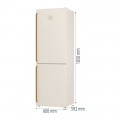 GORENJE Ψυγειοκαταψύκτης CLASSIC 737405 ΜΠΕΖ NRK6202CLI