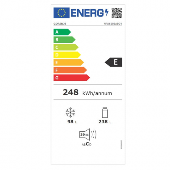 GORENJE Ψυγειοκαταψύκτης 20004506 NRK620EABG4