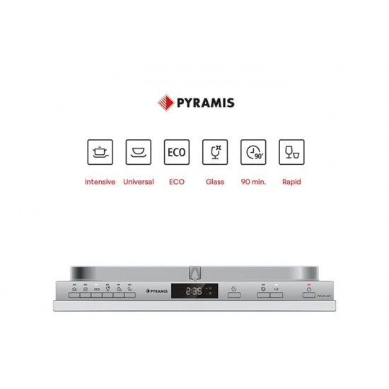PYRAMIS Πλυντήριο Πιάτων PDWCE 45FI Εντοιχιζόμενο