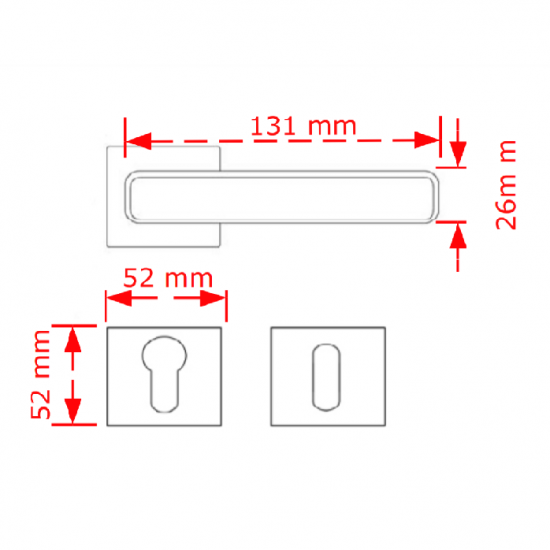 VIOBRASS PERA-S Ροζέτα 131x26x52mm