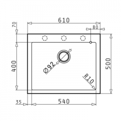PYRAMIS Pyragranite ISTROS (61X50) 1B Dark Beige