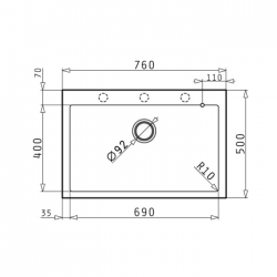 PYRAMIS Pyragranite ISTROS (76X50) 1B Snow