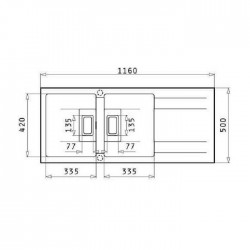 PYRAMIS Pyragranite Kartesio (116x50) 2B 1D Iron Grey