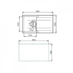PYRAMIS Pyragranite Kartesio (86X50) 1B 1D Dark Beige