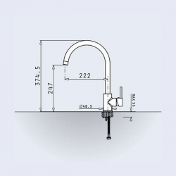 PYRAMIS Μπαταρία Κουζίνας SPICATO Χρωμέ