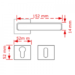 VIOBRASS VERSO Ροζέτα 152x52x52mm
