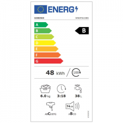 GORENJE Πλυντήριο Ρούχων 6 kg 20014573 WNGPI61SBS