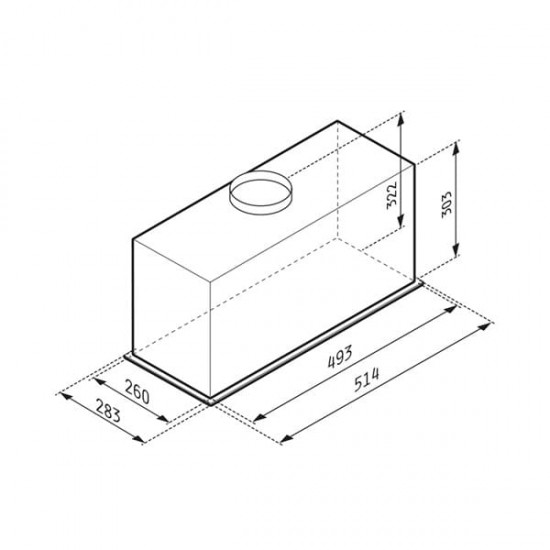 PYRAMIS Απορροφητήρας Τζάκι Plus EF  51cm